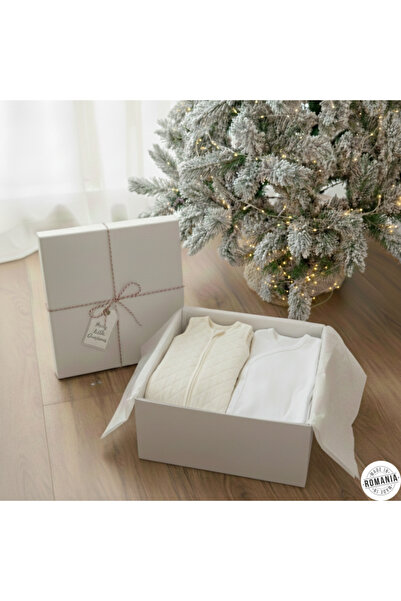 OEM Set cadou „Vis de iarnă” - Sac de dormit matlasat și salopă delicată