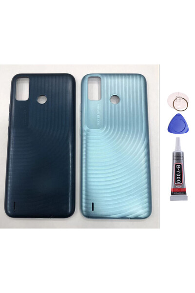 Yedcom Tecno SPARK 6 GO Mavi Arka Pil Kapağı Batarya Kapağı 15ML Yapışkan Ve ...