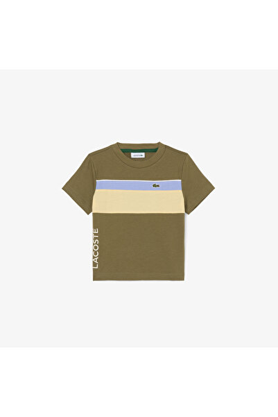 Lacoste تيشيرت قطني بألوان متداخلة - TJ0856-00-5JB