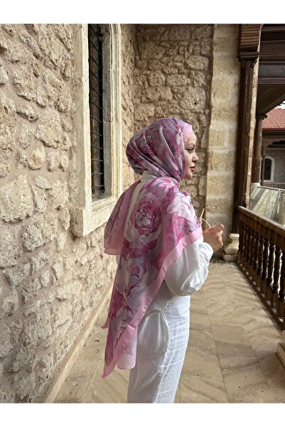 İpekhan Renkli Desenli Pamuk Şal – Canlı ve Modern Tasarım