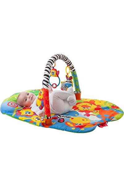 Playgro 5-in-1 Safari Gym – Sensory Development Play Center, 0+ months