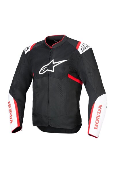Alpinestars Honda T-SPS Air V2 Korumalı Motosiklet Montu Siyah Beyaz Kırmızı