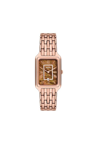 Fossil Raquel Three-Hand Date Rose Gold-Tone Stainless Steel Watch ES5323