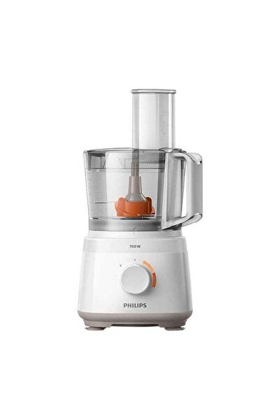 Philips Daily Collection Compact Food Processor 1.5 L 700 W HR7320/01 White/Clear/Orange