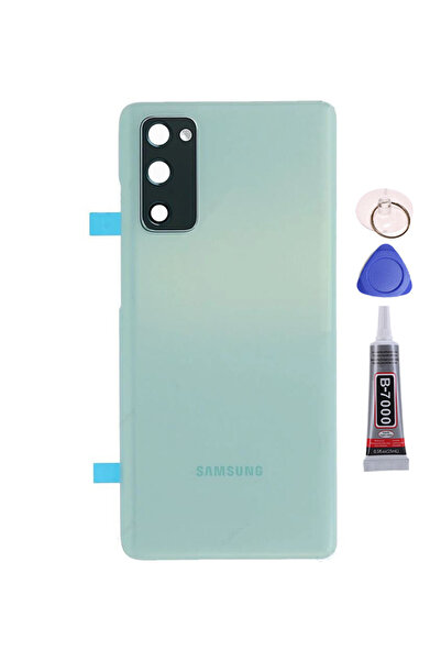 Yedcom Samsung S20FE Yeşil Uyumlu Arka Pil Kapağı Batarya Kapağı 15ML Yapışka...