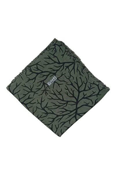 Eyfel Patterned Cheesecloth Writing