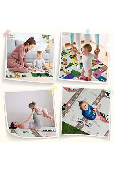 Generic Haus Alchemy Baby Play Mat Double-Sided Foldable Waterproof 180x120x1.5 cm - Panda