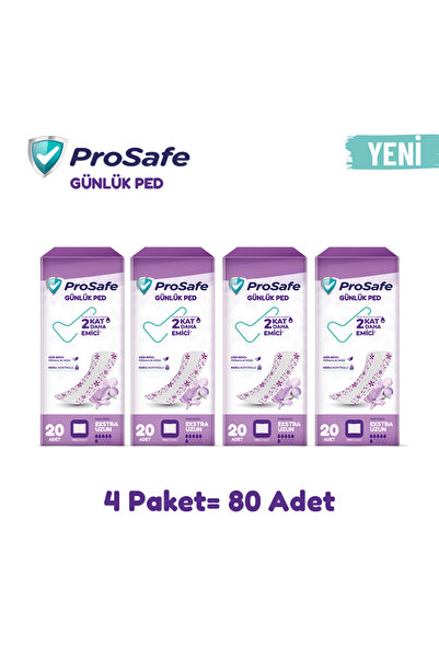 PROSAFE GÜNLÜK PED EXTRA UZUN 20'Lİ x4