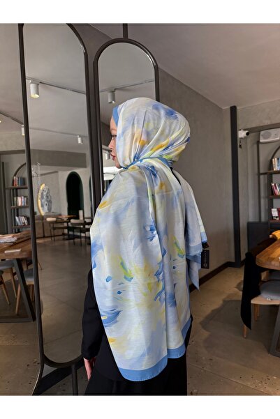 İpekhan Renkli Desenli Pamuk Şal – Canlı ve Modern Tasarım