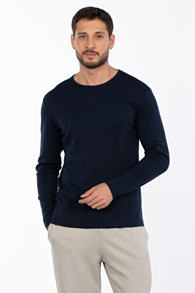 BARRELS AND OIL Men's Crew Neck Sweatshirt - Indigo