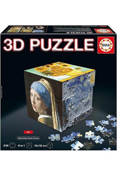 EDUCA - 3D Puzzle Art 3D Puzzle Cube (216 pieces)