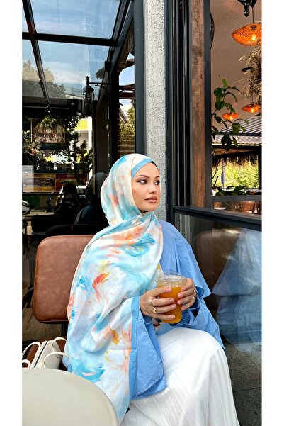 İpekhan Renkli Desenli Pamuk Şal – Canlı ve Modern Tasarım