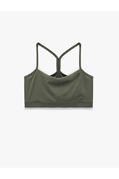 Koton Cross Back Strap Covered Slim Fit Sports Bra
