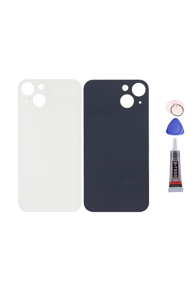 Yedcom Iphone 13 Beyaz Uyumlu Arka Pil Kapağı Batarya Kapağı 15ML Yapışkan Ve...