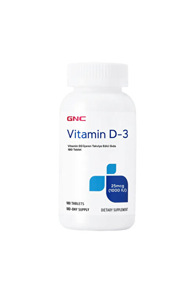 GNCAKSESUAR Gnc Vitamin D3 – 180 Tablets