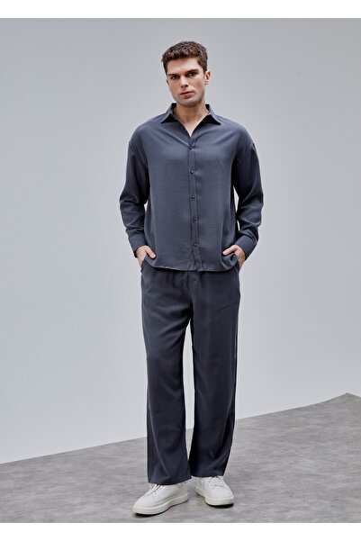 Boris Becker Antrasit Renk Dökümlü Pantolon