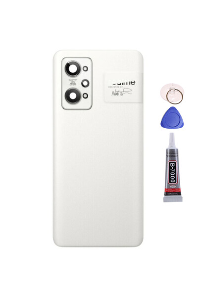 Yedcom Realme Gt 2 Beyaz Arka Pil Kapağı Batarya Kapağı 15ML Yapışkan Ve Apar...