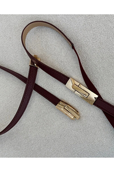her place Bordo ithal tokalı ince Kemer