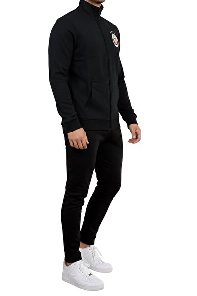 Galatasaray Ojrinal Licensed Black Tracksuit Set