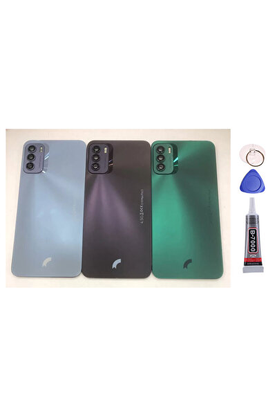 Yedcom Reeder S19 Max Pro S Yeşil Arka Pil Kapağı Batarya Kapağı 15ML Yapışka...