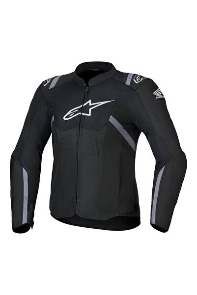 Alpinestars Honda Stella T-SPS Air V2 Korumalı Kadın Motosiklet Montu Siyah Beyaz Gri