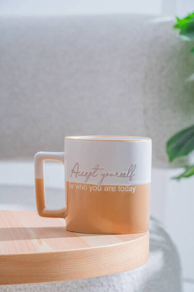 ACAR Ruby Porcelain Mug Caramel - 410 ml