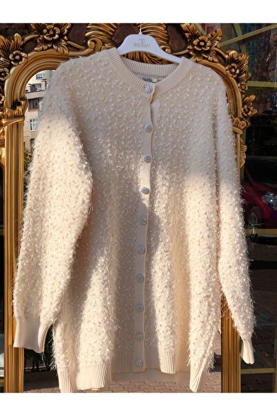 PRENSES ŞAL NEFİSE 7760 TAŞ DÜĞME DETAYLI HIRKA