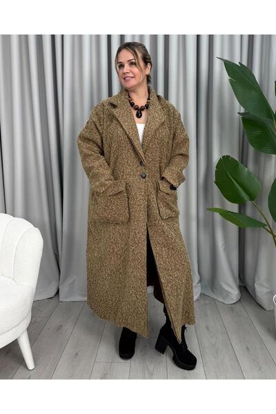 FUNDA معطف ألميلا المصنوع من الفيلق باللون البني