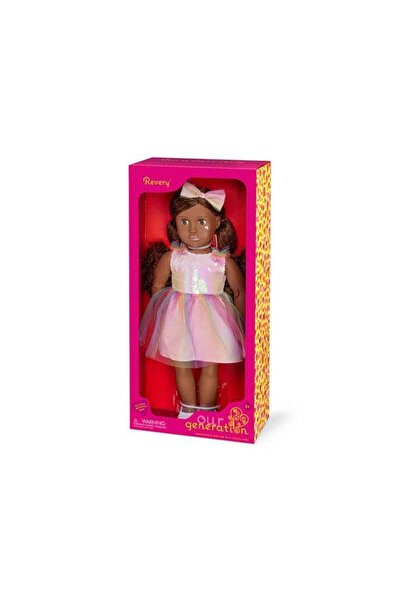 Our Generation 18-inch Fashion Doll Revery - Lifelike Brown Eyes, Wavy Brown Hair, Rainbow Outfit