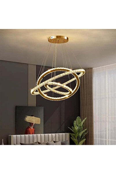 ALC-Shop Lustra LED PRISM Luminis, Cristal si Metal, 210W, Inaltime Reglabila, Lumina Rece/Calda/Neutra