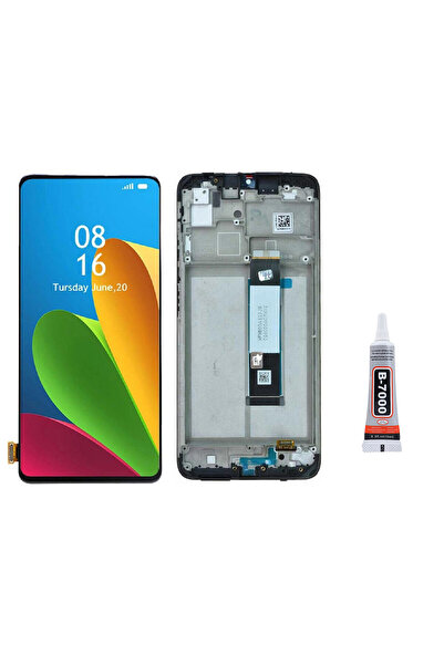 Yedcom Xiaomi Redmi 9T Çıtalı Ekran Lcd Dokunmatik B7000 15ML Yapıştırıcı ile...