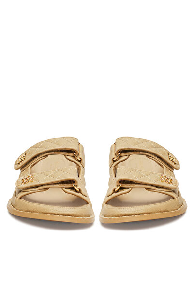 Nine West flip flops for women beige V1557-713-1