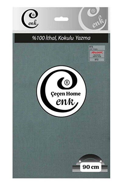 ÇEÇEN HOME وشاح قطني عالي الجودة معطر بنقشة مطرزة بلون أخضر فاتح 072 مع حقيبة ملونة