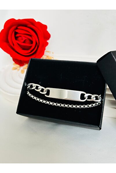 Roya Happiness ÇELİK KARARMAZ HARF İSİM TARİH YAZILI ERKEK BİLEKLİK ARKADAŞA ...