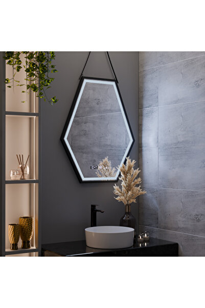 ALC-Shop Oglinda LED Rectangulara, 55x70cm, Senzor MotionGlow Marcello, Sistem Dezaburire, Ceas & Termometru