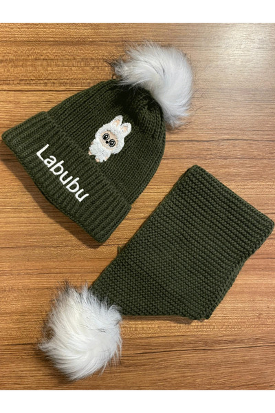 LİNOTTİ SET BEANIE ECHIPOARE CU BRODATURA LABUBU PENTRU COPII 2-8 ANI 101225