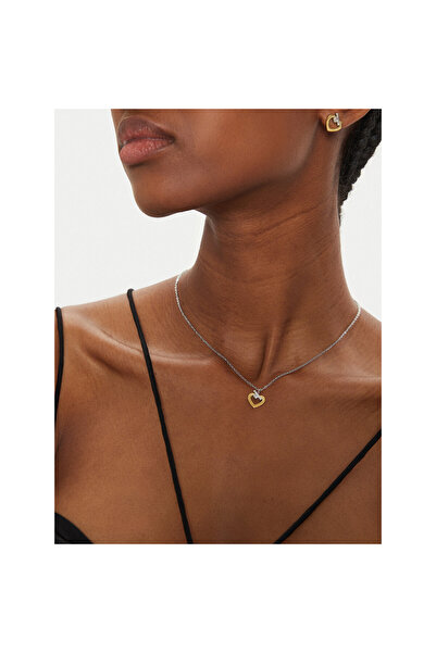 Trussardi necklace for women, silver, gold TJAXC45