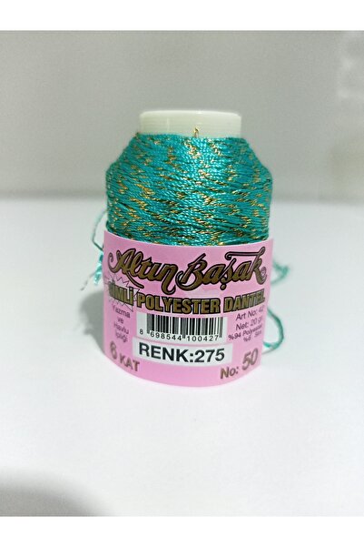 Altınbaşak Glitter Polyester Embroidery Thread and Lace Thread 20 Gr No.50 6 Ply