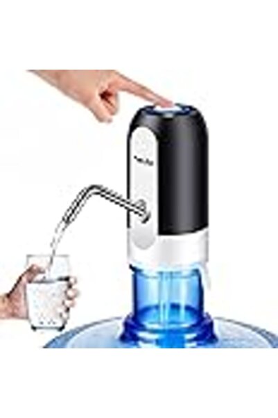 HEJIX Electric Water Pump Dispenser HX110 — USB Rechargeable, 800mAh, Fits 2–...