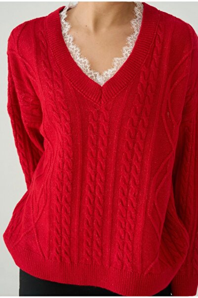 ALVWOMAN V-Neck Oversize Sweater
