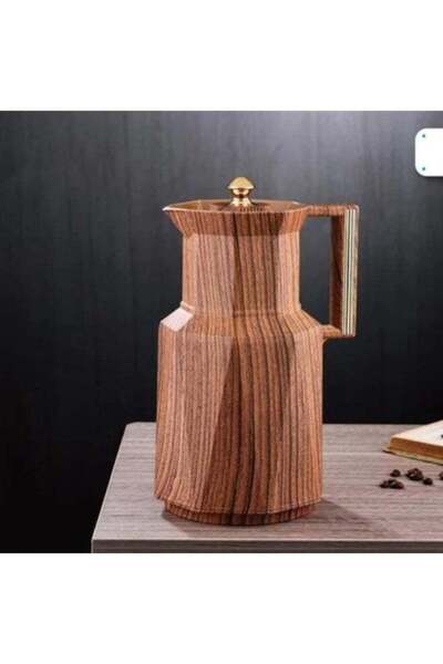 Thermos Wooden/Golden 1L