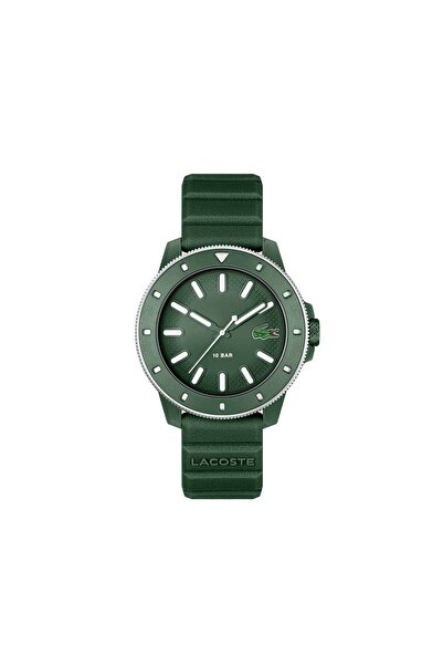 Lacoste ساعة يد رجالية بسوار سيليكون - 2011414-GRN