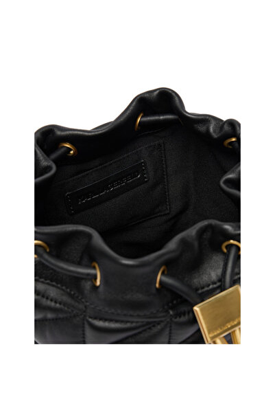 Karl Lagerfeld Women's Handbag Black/Gold A4W30088