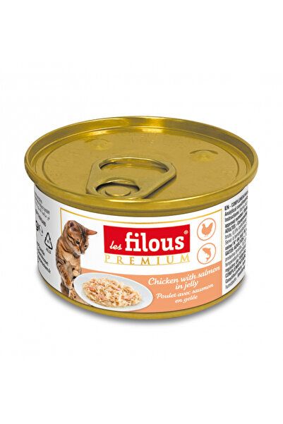 Les Filous - File de pui și somon în jeleu, 6 x 85 g