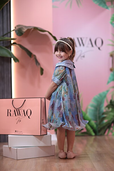 RAWAQ KİDS İnci Detaylı Piliseli Elbise