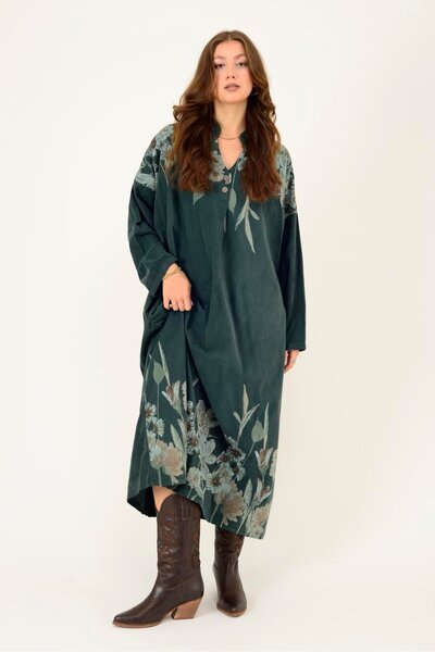 Park Moda 11477 ROCHIE DE CATIFELĂ CU MODEL FLORAL LOVA