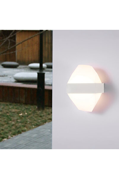 ALC-Shop Outdoor LED wall light ICEBERG 10W Metal IP65 White