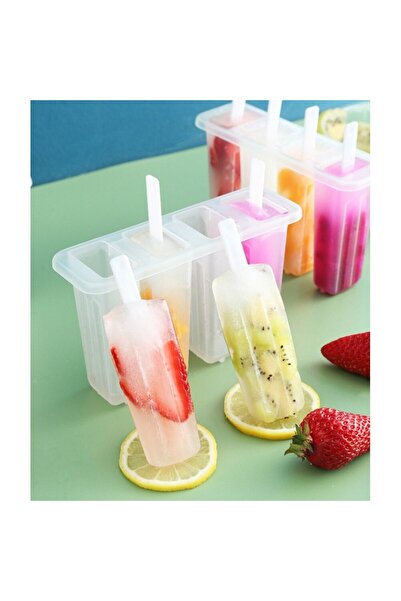 OEM Set 8 portii Forme pentru înghețată din plastic, transparente 17*7,5*12