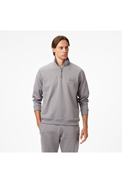 United 4 UNITED4 Classic Erkek Gri Sweatshirt