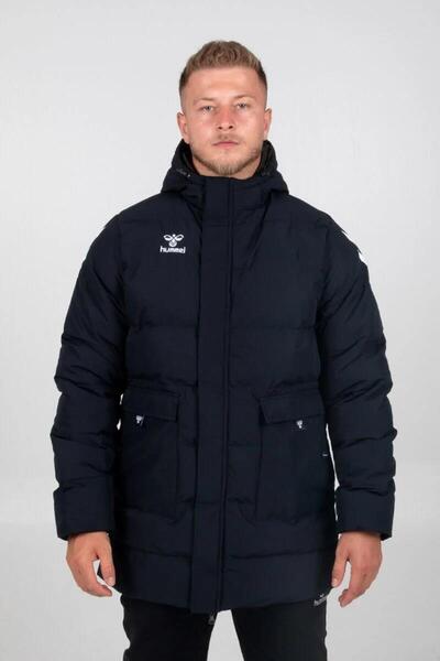 hummel Line Anorak Coat Navy Blue